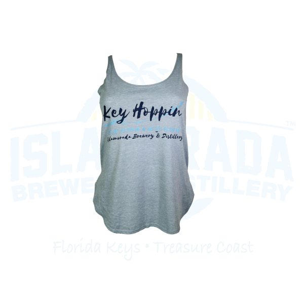 Islamorada Brewery & Distillery Cotton tank - Key Hoppin blue